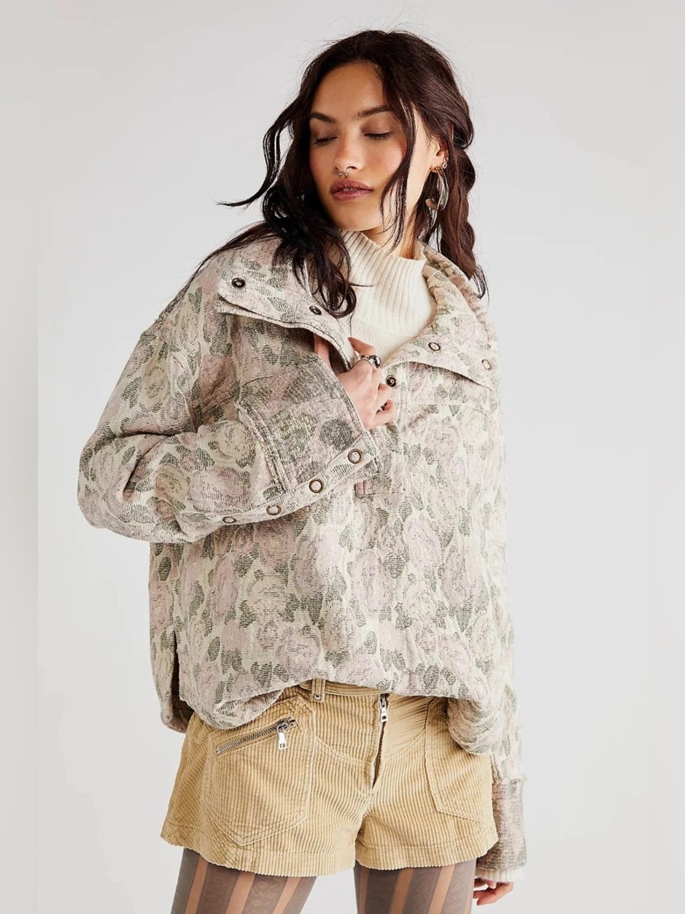 Free People We The Free Funnel Neck Pullover Size Large